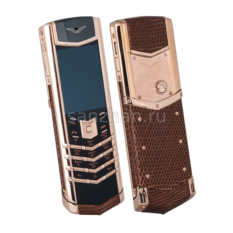 Vertu Signature S Design Gold Chocolate Iguana