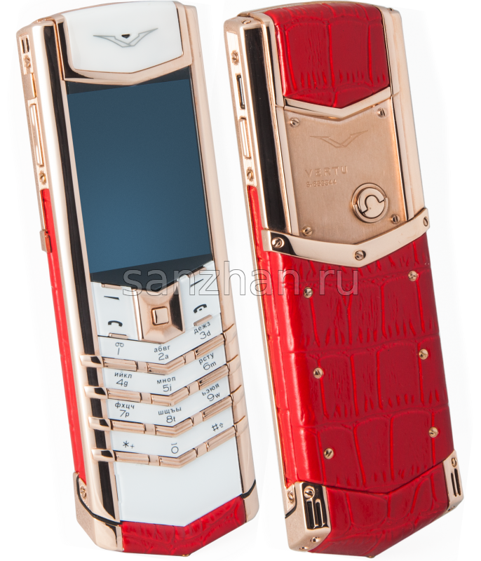 Vertu Signature S Design Gold Red Alligator