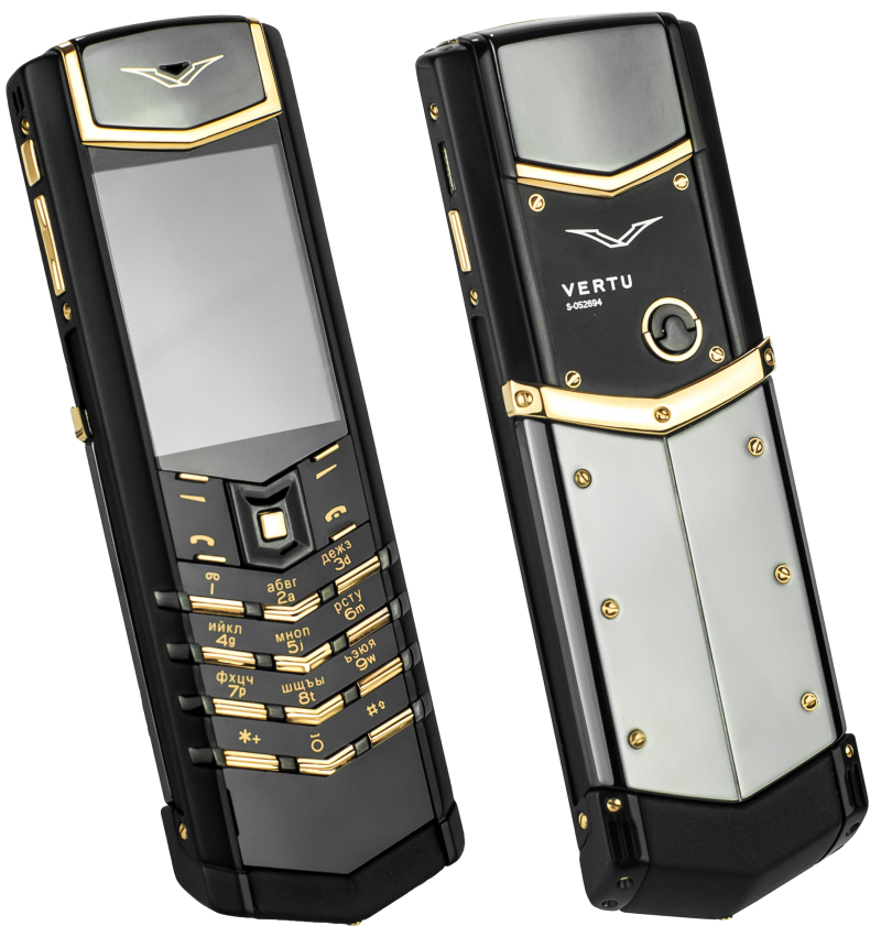 Vertu Signature S Design Black Red Gold Ceramic